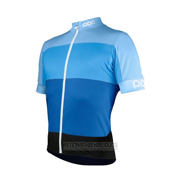 2017 Fahrradbekleidung POC Fondo Elements Hellblau Trikot Kurzarm und Tragerhose